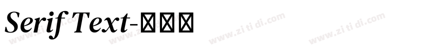 Serif Text字体转换
